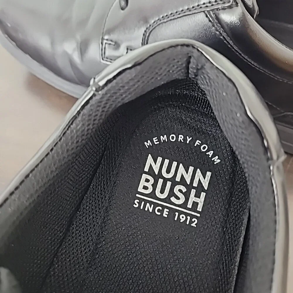Nunn Bush mens 11 Sherman Slip-resistant Work Shoe Oxford Sneaker, Black